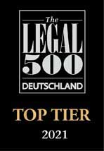 Legal 500 Top Tier 2021