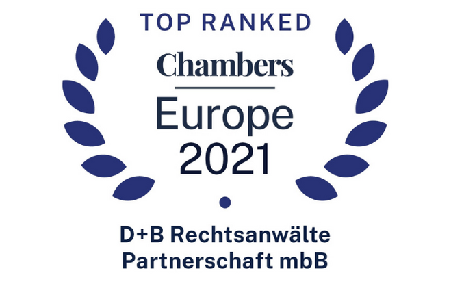 Chambers Europe 2021 zeichnet D+B aus